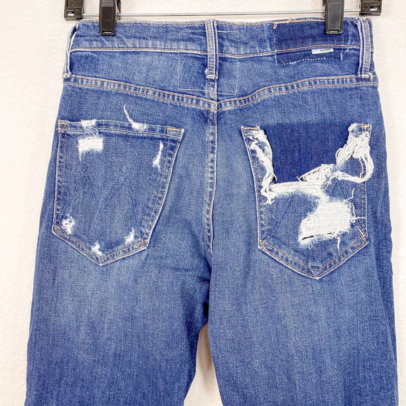 Mother Superior The Tripper Jeans in Your Treat or Mine Wash Denim Jeans Size 26 - Picture 8 of 16